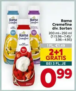 Billa Rama Cremefine div. Sorten Angebot