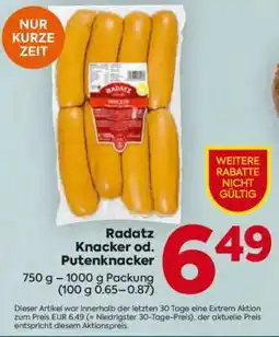 Billa Radatz Knacker od. Putenknacker Angebot