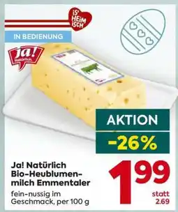 Billa Ja! Natürlich Bio-Heublumenmilch-Emmentaler Angebot