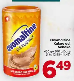 Billa Ovomaltine Kakao od. Schoko Angebot
