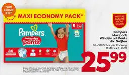 Billa Pampers Maxipack Angebot