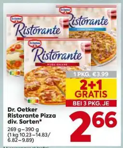 Billa Dr. Oetker Ristorante Pizza div. Sorten Angebot