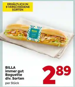 Billa BILLA immer gut Baguette div. Sorten Angebot