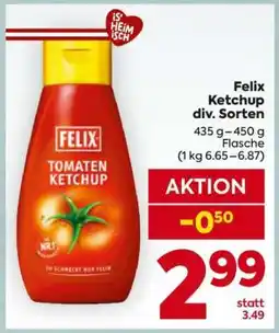 Billa Felix Ketchup div. Sorten Angebot