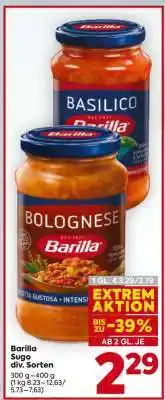 Billa Barilla Sugo div. Sorten Angebot