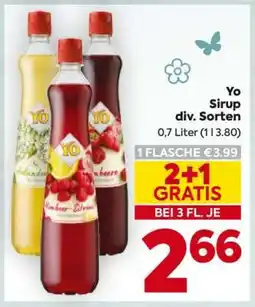 Billa Yo Sirup div. Sorten Angebot