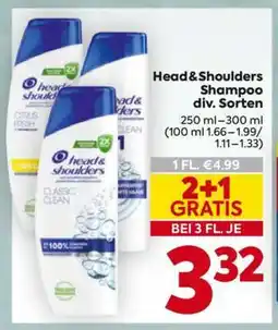 Billa Head & Shoulders Shampoo div. Sorten Angebot