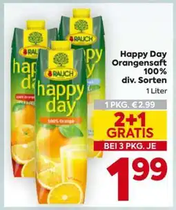 Billa Happy Day Orangensaft 100% div. Sorten Angebot