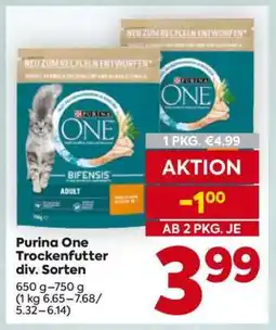 Billa Purina One Trockenfutter div. Sorten Angebot