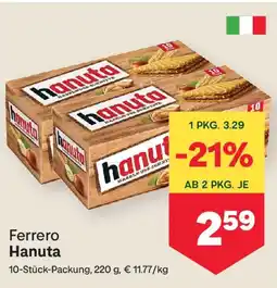 MPreis Hanuta Angebot