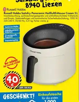 TEDi Russell Hobbs Satisfry Panoramic Heißluftfritteuse Cream Angebot