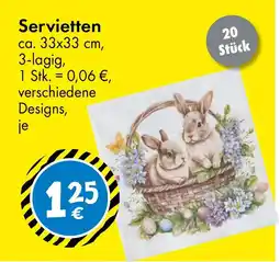 TEDi Servietten Angebot