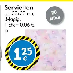 TEDi Servietten Angebot