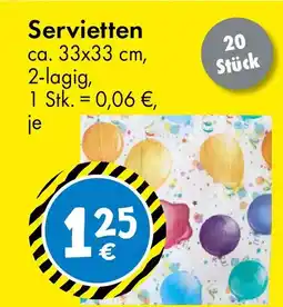 TEDi Servietten Angebot