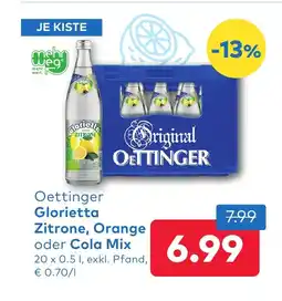 T&G Glorietta Zitrone, Orange oder Cola Mix Angebot
