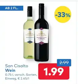T&G San Cisalto Wein Angebot