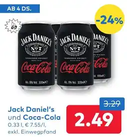T&G Jack daniel's und coca-cola Angebot