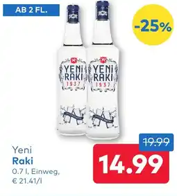 T&G Yeni Raki Angebot
