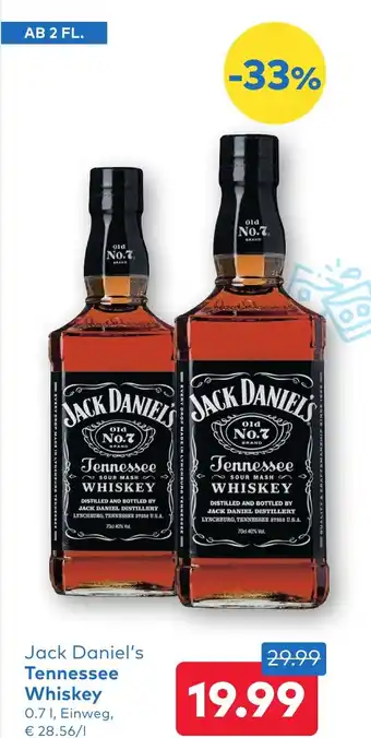 T&G Jack Daniel's Tennessee Whiskey Angebot