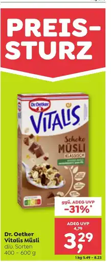ADEG Dr. Oetker Vitalis Müsli Angebot