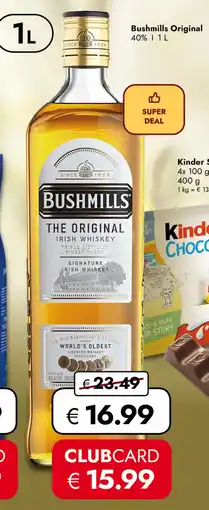 Travel FREE Bushmills Original Angebot