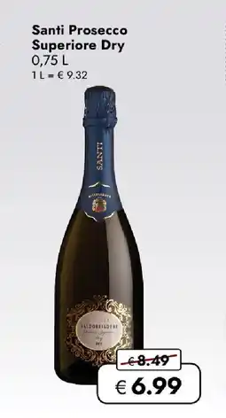 Travel FREE Santi Prosecco Superiore Dry Angebot