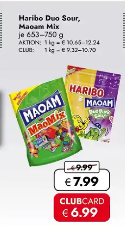 Travel FREE Haribo Duo Sour, Maoam Mix Angebot