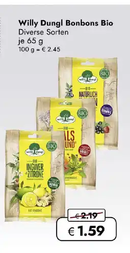Travel FREE Willy Dungl Bonbons Bio Angebot