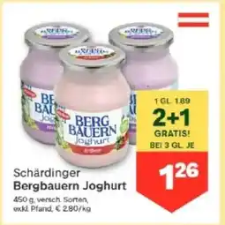 MPreis Bergbauern Joghurt Angebot