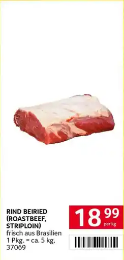 Transgourmet Rind beiried (roastbeef striploin) Angebot