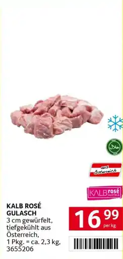 Transgourmet Kalb rosé gulasch Angebot