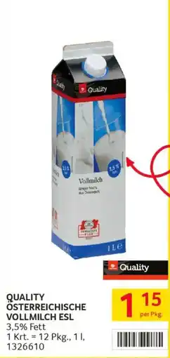 Transgourmet Österreichische vollmilch esl Angebot