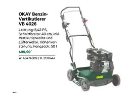 Lagerhaus Benzin- Vertikutierer VB 4026 Angebot