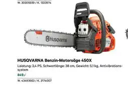 Lagerhaus Benzin Motorsäge 450X Angebot