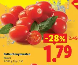 Lidl Dattelcherrytomaten Angebot