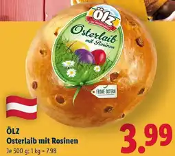 Lidl Ölz Osterlaib mit Rosinen Angebot