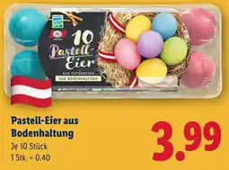 Lidl Pastell Eier aus Bodenhaltung Angebot