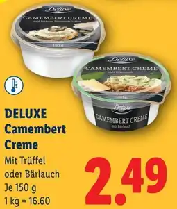 Lidl Deluxe Camembert Creme Angebot