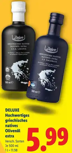 Lidl Deluxe Griechisches natives Olivenöl extra Angebot