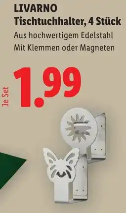 Lidl Livarno Tischtuchhalter Angebot