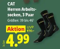 Lidl CAT Herren Arbeitssocken Angebot