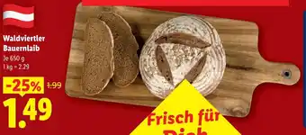 Lidl Waldviertler Bauernlaib Angebot