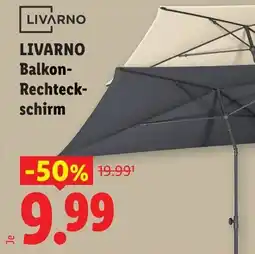 Lidl Livarno balkon rechteckschirm Angebot