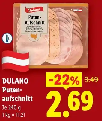Lidl Dulano Puten Aufschnitt Angebot
