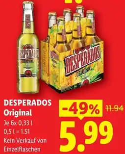 Lidl Desperados original Angebot