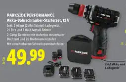 Lidl Parkside performance akku-bohrschrauber starterset, Angebot