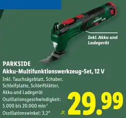 Lidl Parkside Akku-Multifunktionswerkzeug Set Angebot