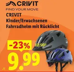 Lidl Crivit kinder/erwachsenen fahrradhelm mit rücklicht Angebot
