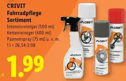 Lidl Crivit Fahrradpflege Sortiment Angebot