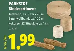 Lidl Parkside Bindesortiment Angebot